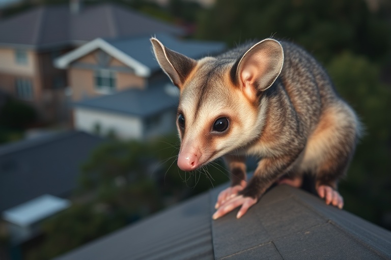 Possum in Patterson Lakes residential area
