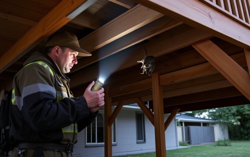 Under Deck Possum Removal in Patterson Lakes